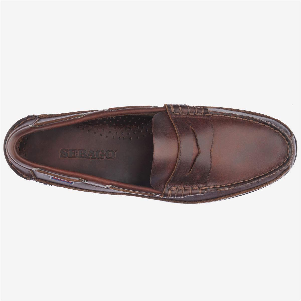Sebago Sloop Boat Shoe, Alternate, color, Brown-Gum