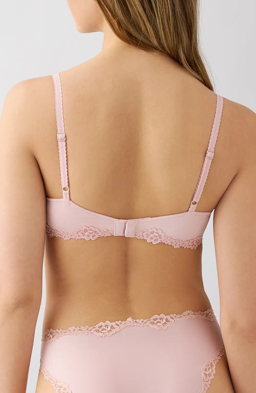 B.tempt'd By Wacoal Future Foundation Underwire Lace Trim Contour Bra In Neutral