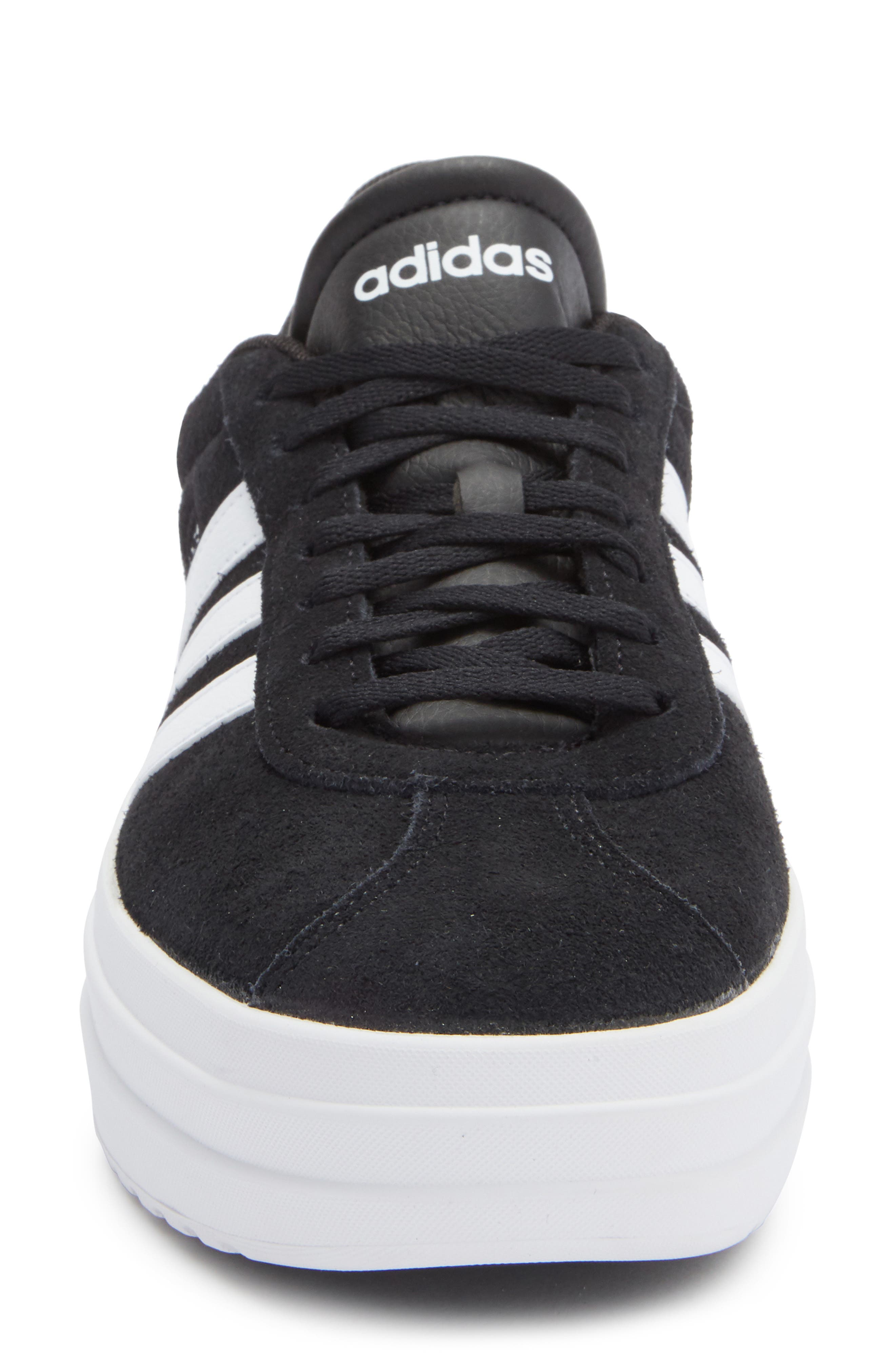 adidas VL Court Bold Sneaker, Alternate, color, Black/ White/ White