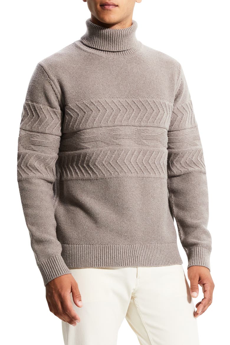 Jimmy Wool & Cashmere Turtleneck Sweater, Main, color, FOSSIL