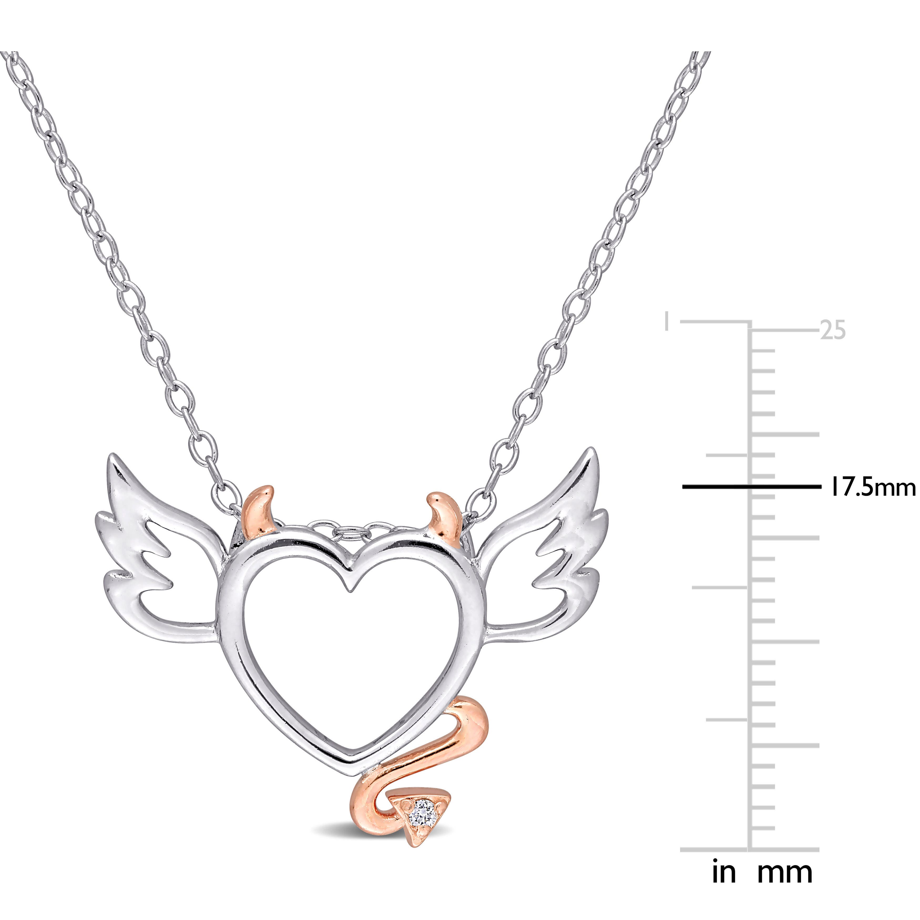 Julianna B. Diamond Devil & Angel Heart Necklace (Women) | Nordstrom