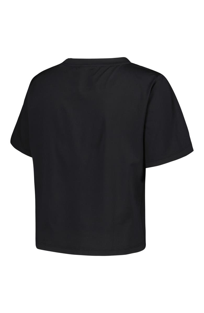 KADYLUXE Women's Black Colorado Buffaloes Milky Silk Cropped T-Shirt, Alternate, color, Black