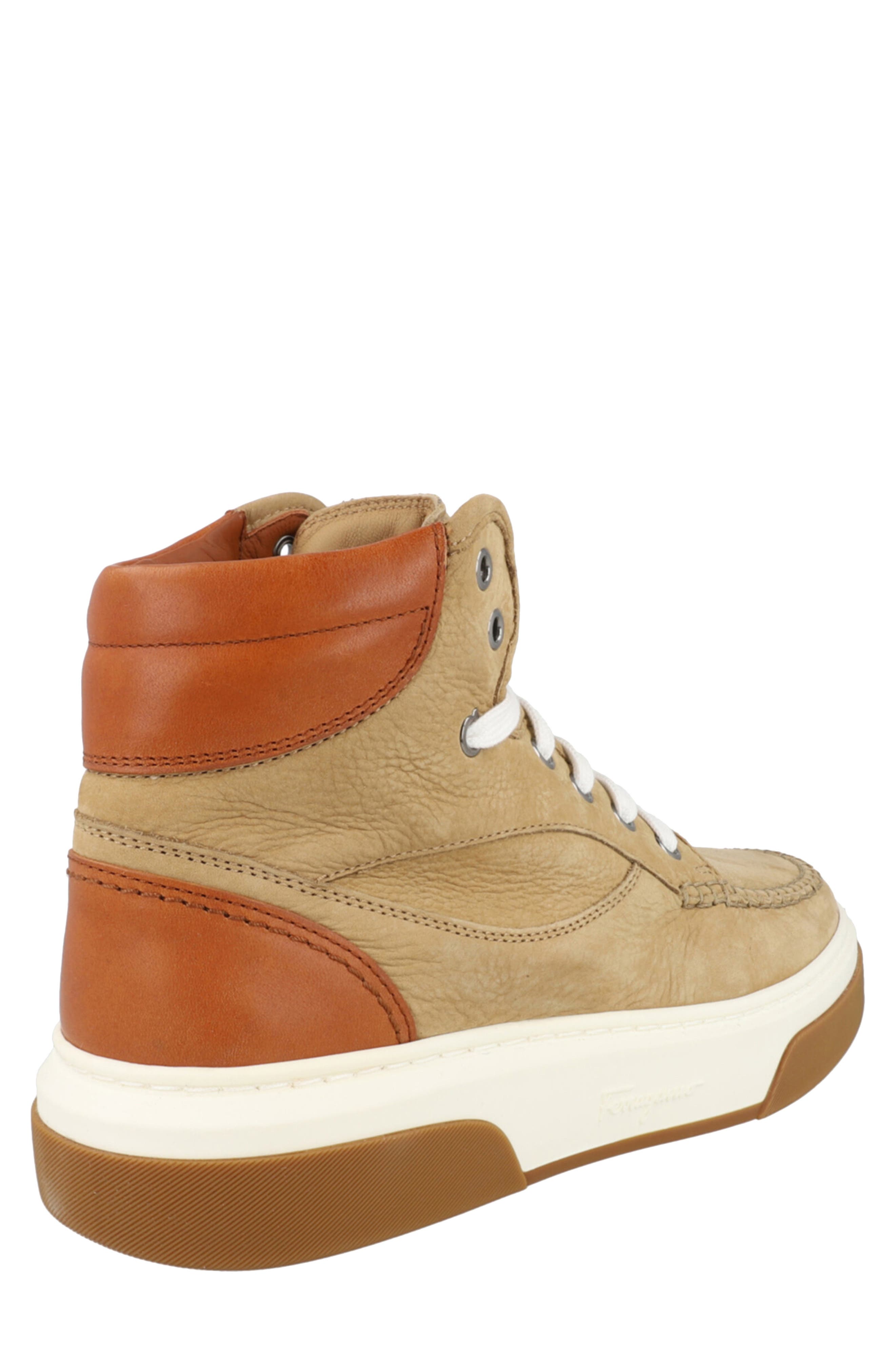 FERRAGAMO Cassina High Top Sneaker, Alternate, color, Beige Khaki