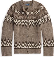 Polo Ralph Lauren Fair Isle Wool Blend Cardigan