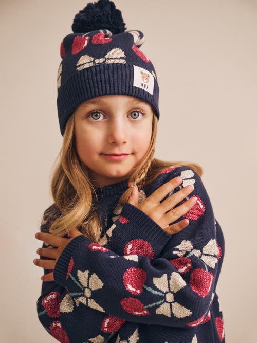 Huxbaby Cherry Pie Knit Pullover In Black