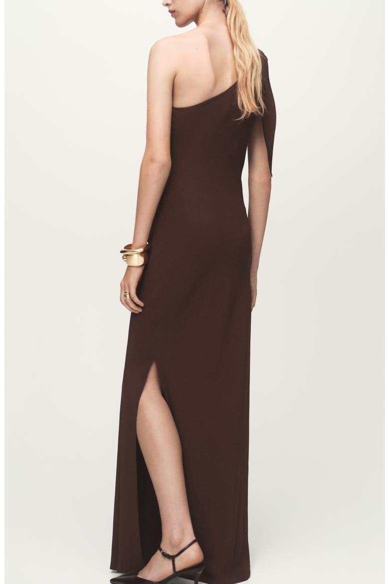Asymmetric A-Line Dress, Alternate, color, BURNT ORANGE
