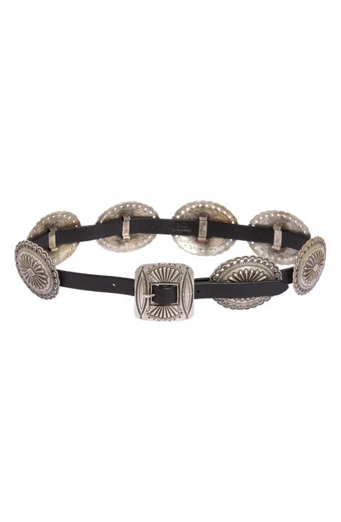 Concho Leather Belt