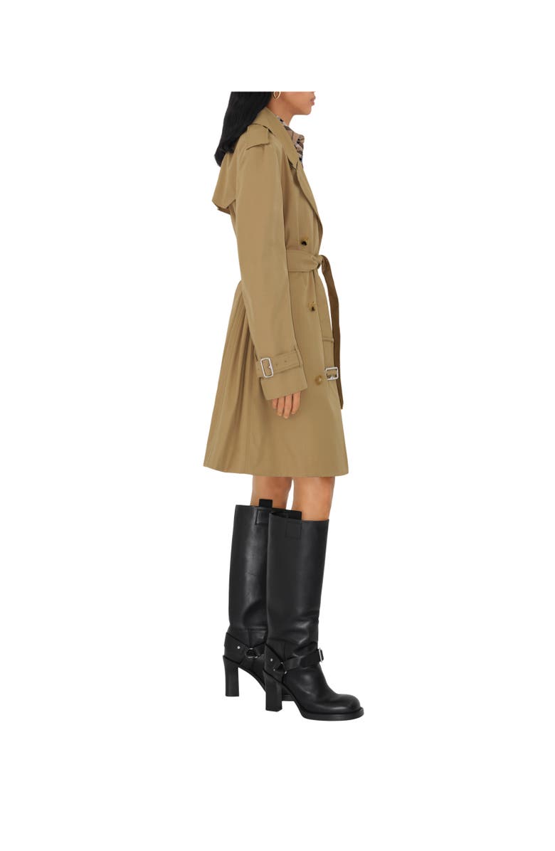 Burberry Mid-length Cotton Blend Trench Coat, Alternate, color, 
