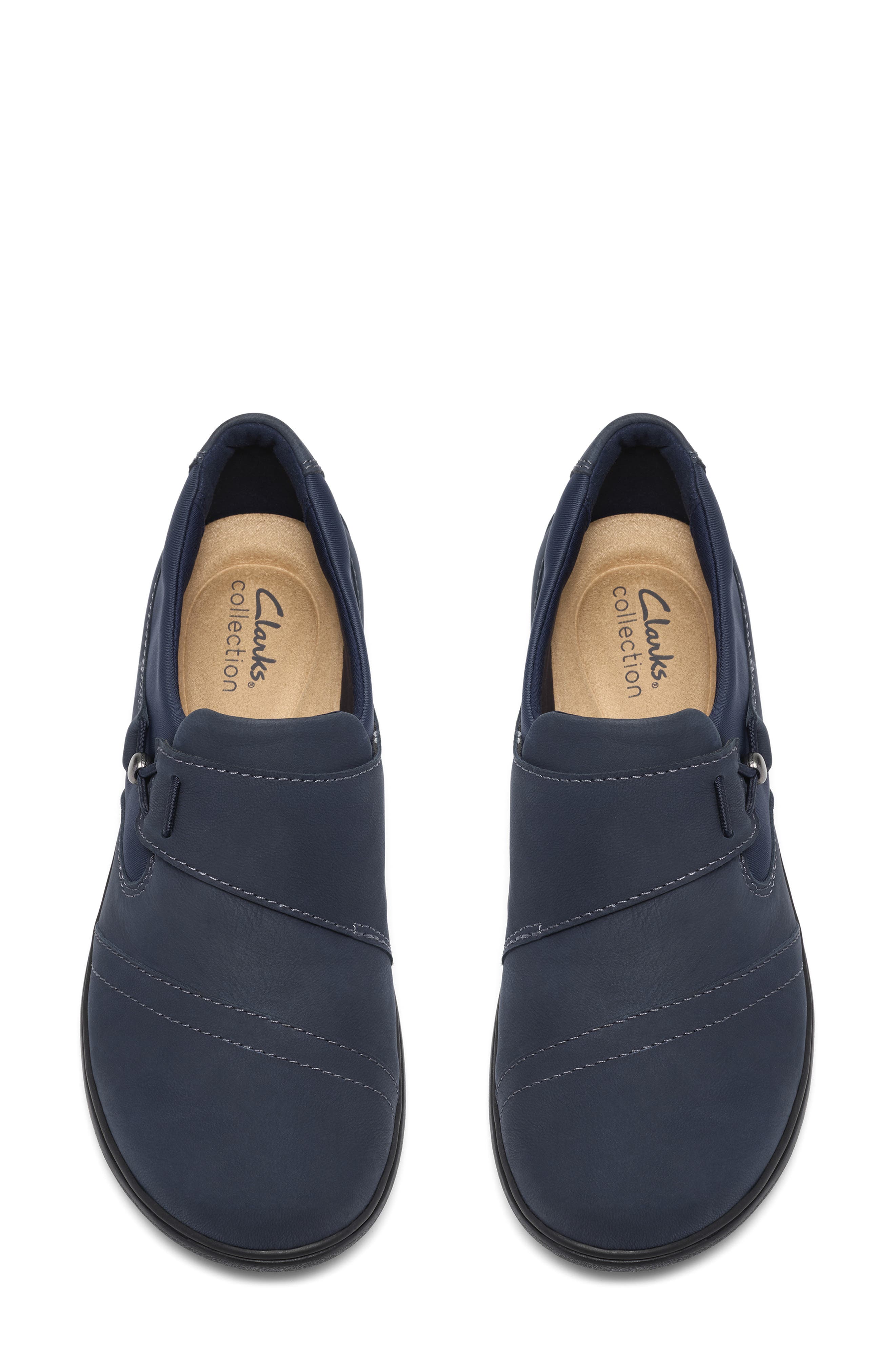 Carleigh Lily Slip On -Wide Width Available, Alternate, color, NAVY NUBUCK