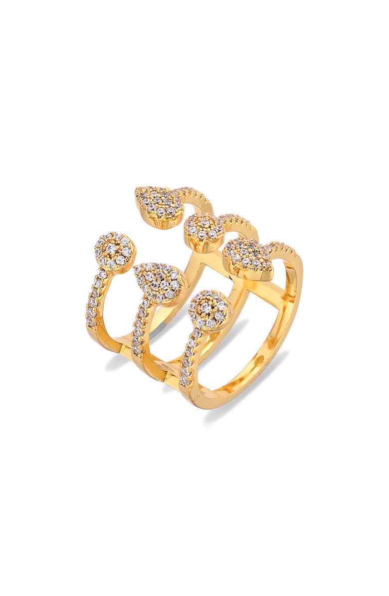 EYE CANDY LOS ANGELES Lani Statement Ring, Main, color, Gold