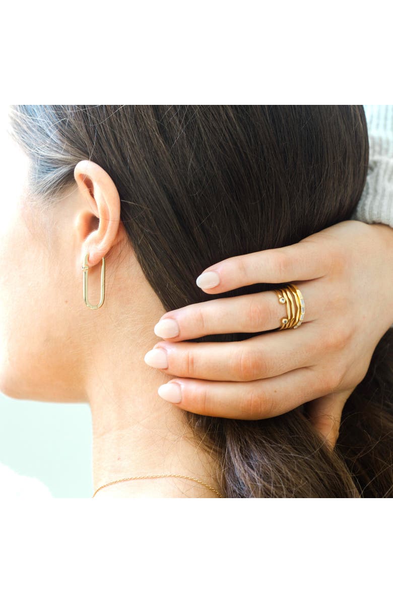 Sara Patino Baguette Half Eternity Ring, Alternate, color, Gold