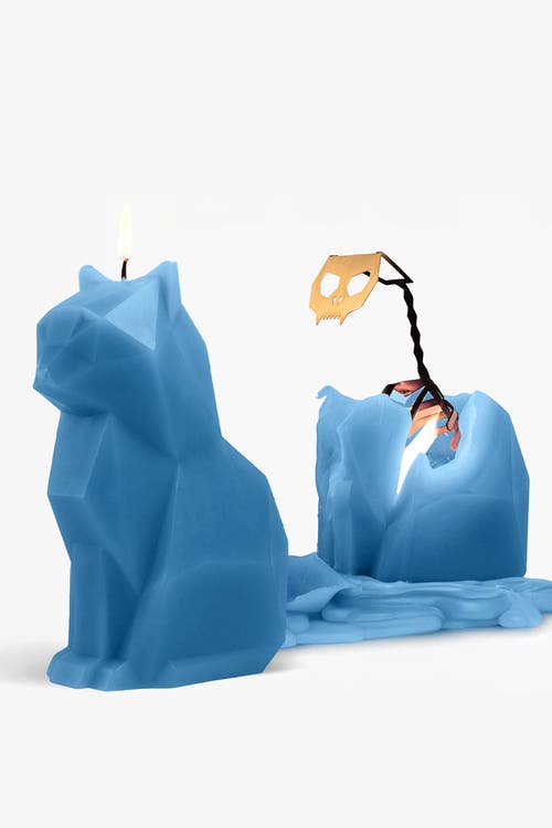 54celsius Pyropet Kisa Cat Candle In Black
