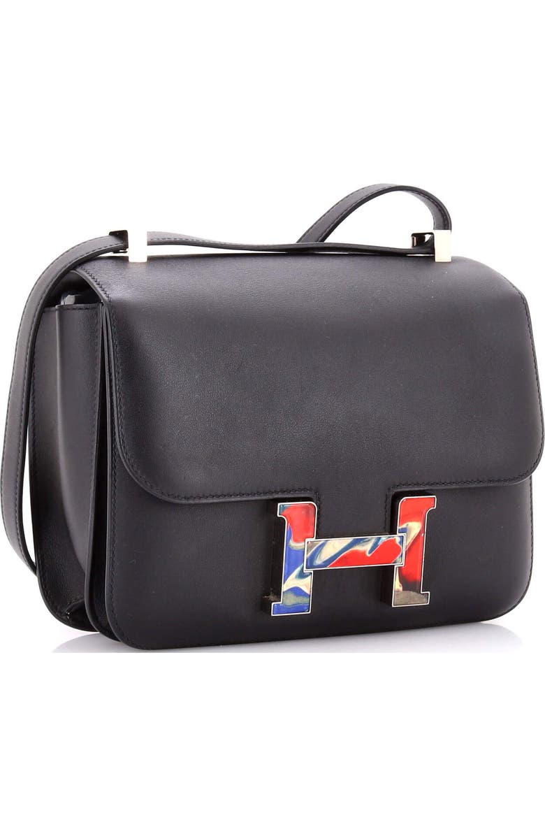 Pre-Owned Hermes Constance Bag Swift with Marble Enamel 24, Alternate, color, Noir