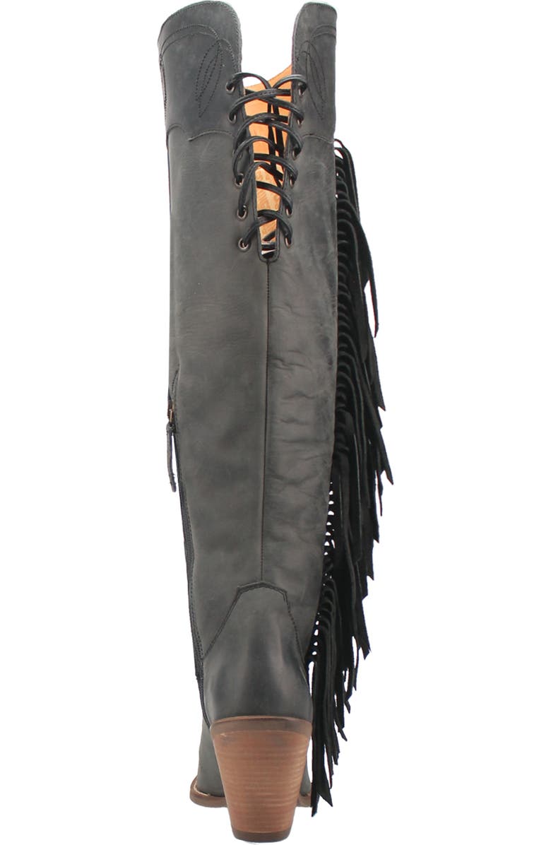 Dingo Sky High Fringe Western Boot, Alternate, color,