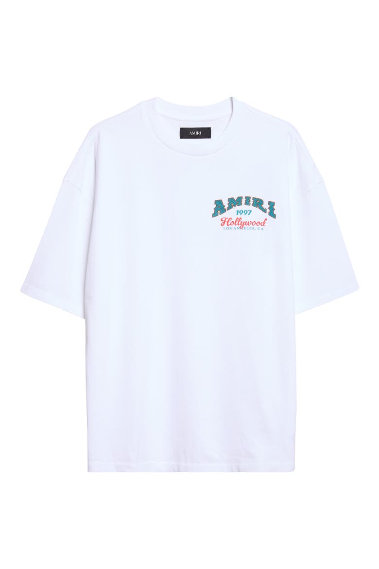 Oversize Hollywood Graphic T-Shirt, Main, color, WHITE