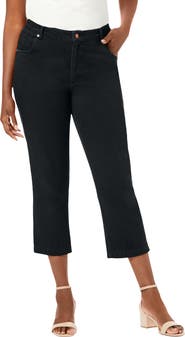 Jessica London Classic Cotton Denim Capri