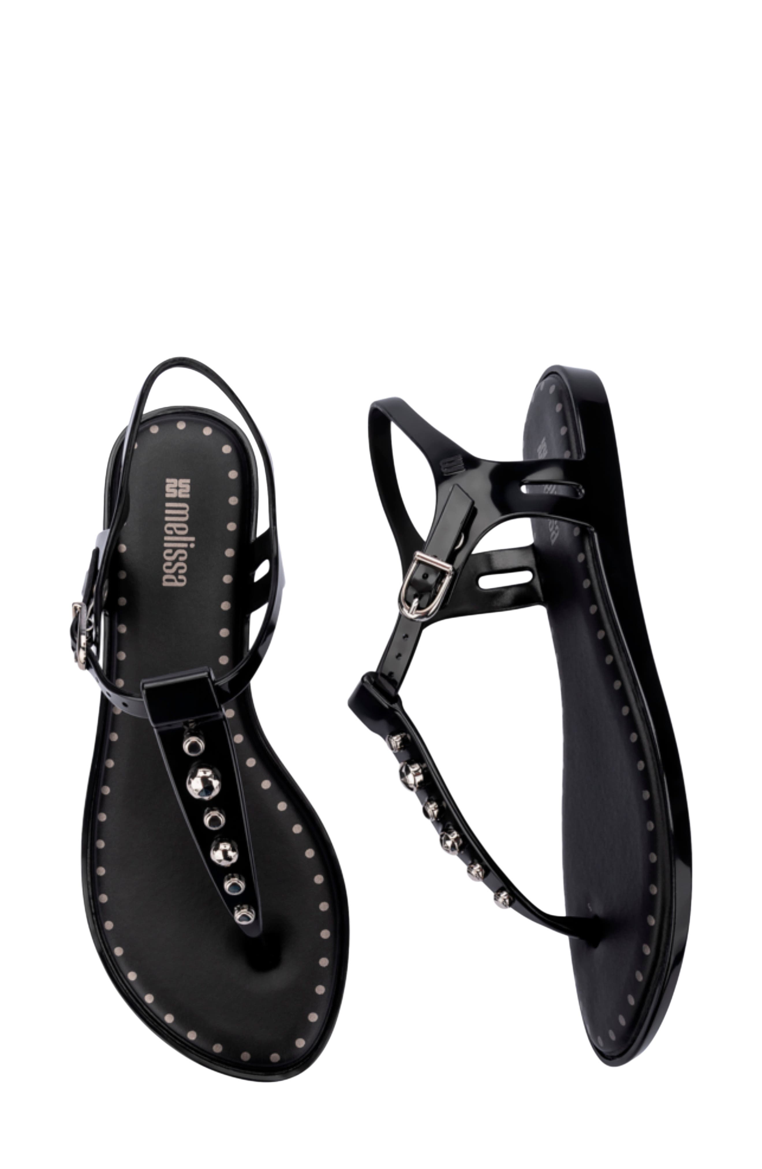 Melissa Solar Boho Ankle Strap Sandal, Alternate, color, Black