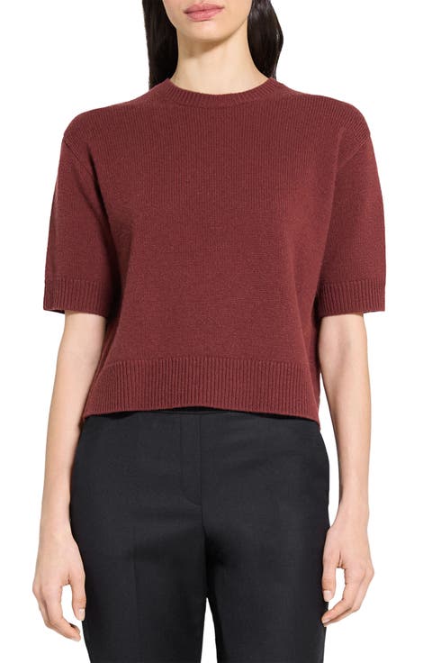 Short Sleeve Cashmere Sweater