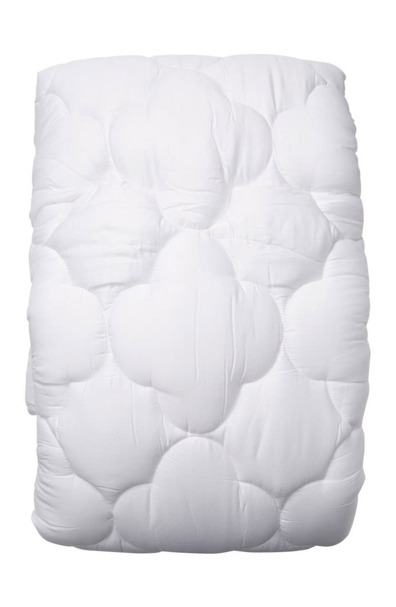 ELLA JAYNE HOME Lofty 100% Cotton Plush Gel Fiber Filled Mattress Topper, Main, color,