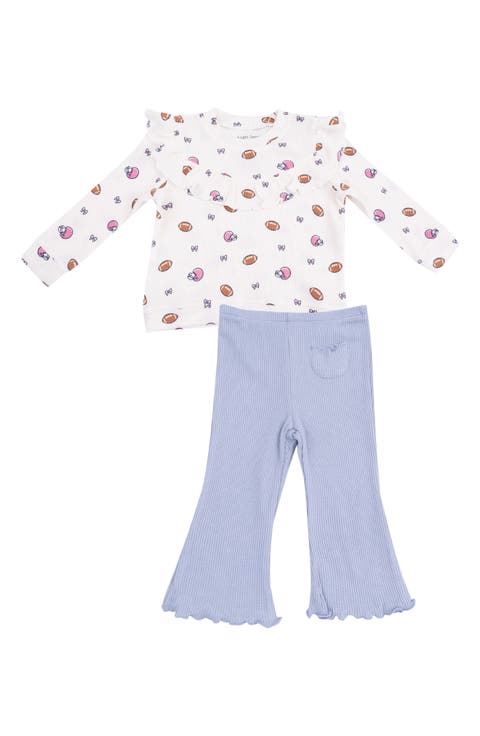Kids' Footballs & Bows Top & Pants Set (Baby & Toddler)