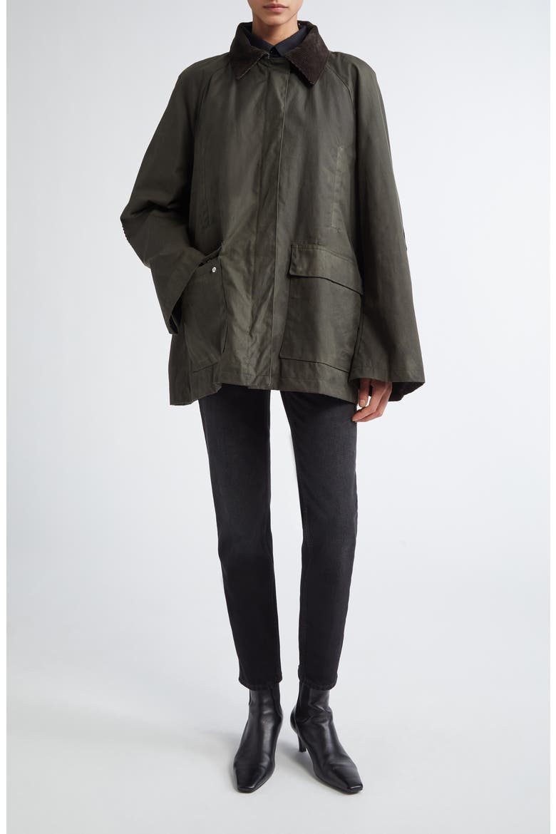 Country Waxed Organic Cotton Jacket, Alternate, color, FOREST