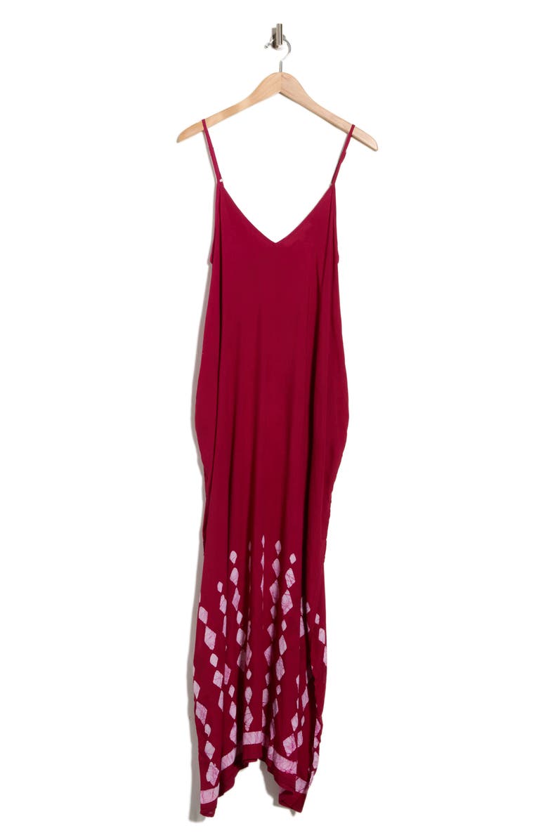 Lovestitch V-Neck Maxi Dress, Alternate, color, Wine
