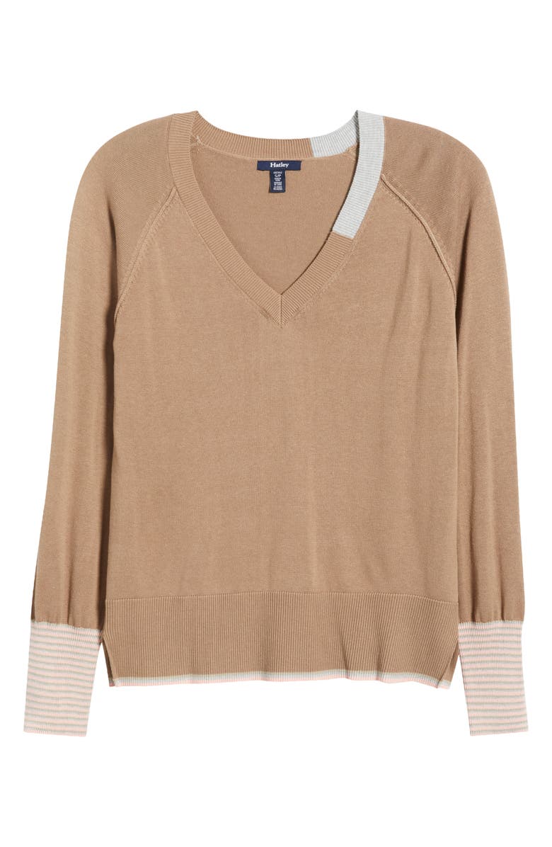 Hatley Cary V-Neck Sweater, Alternate, color, Taupe