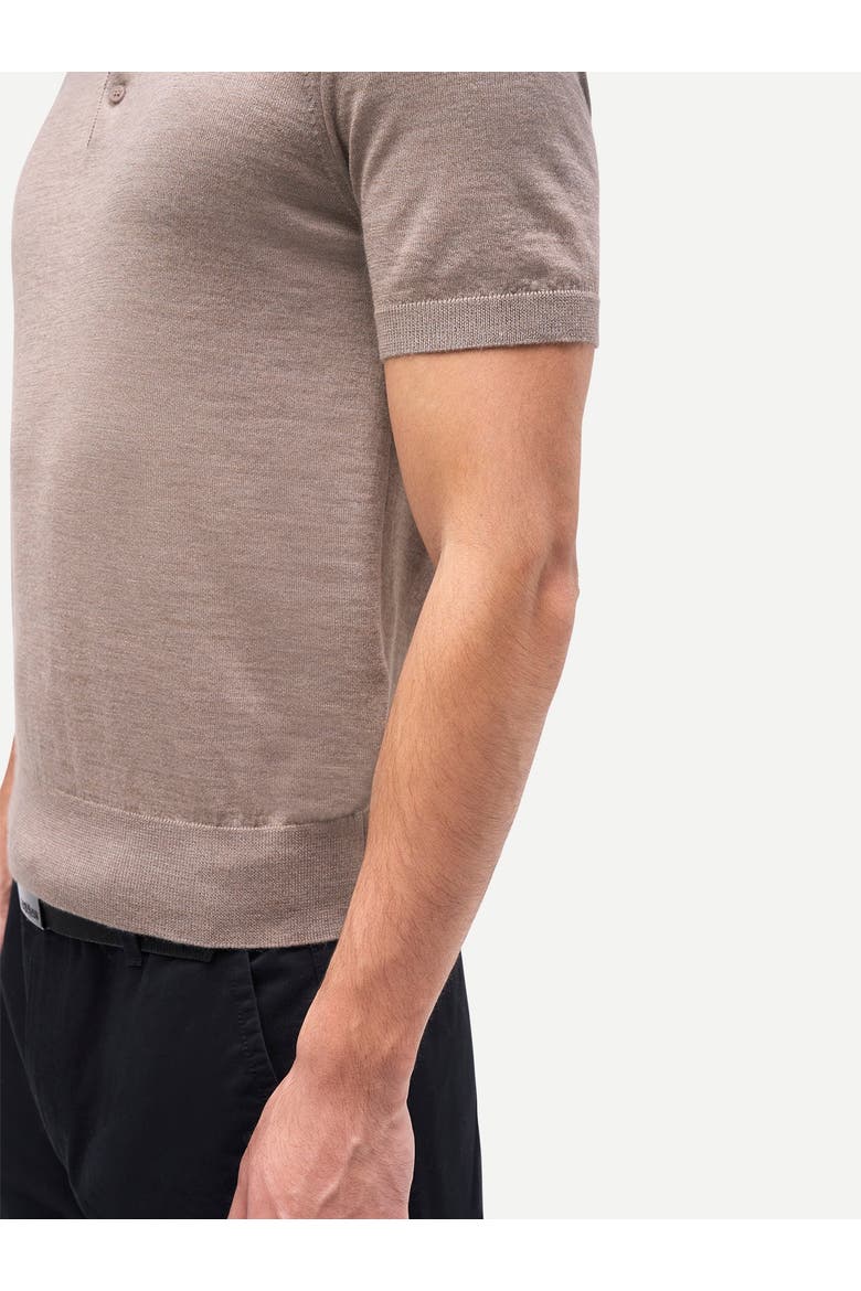 Men Classic Polo Shirt with Short Sleeve, Alternate, color, timber wolf