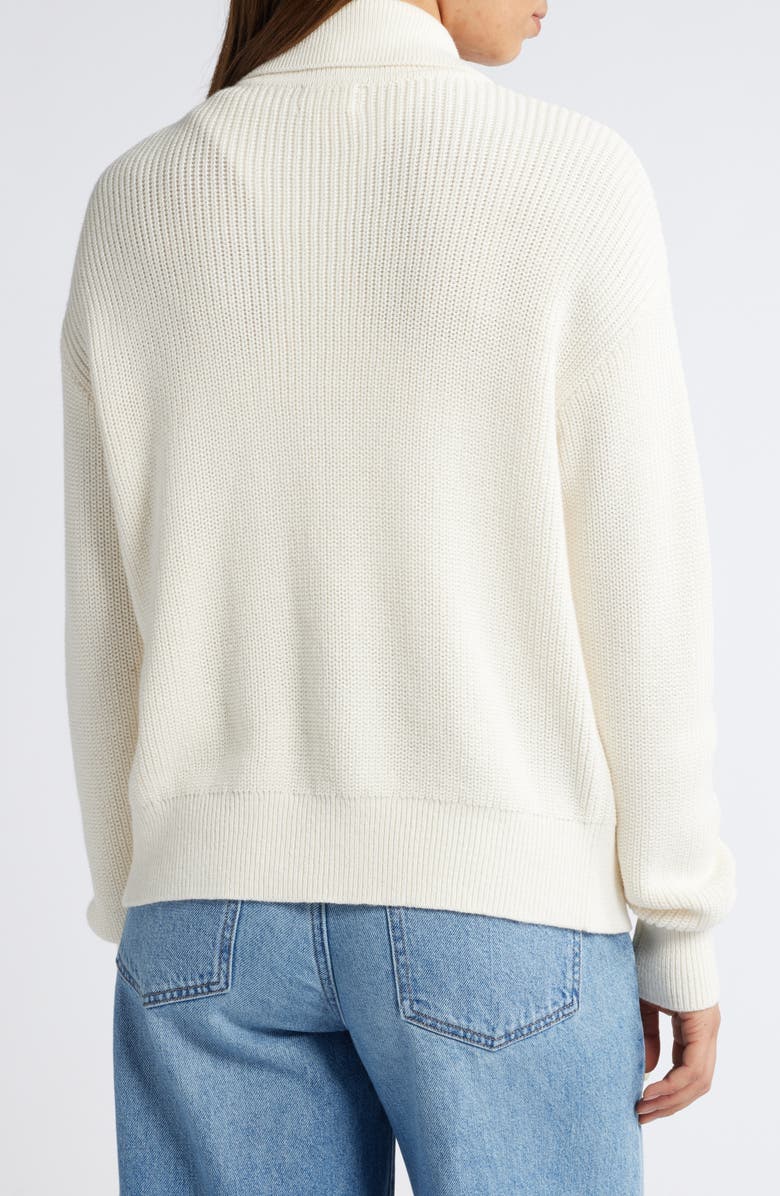 Caslon<sup>®</sup> Cotton Blend Zip-Up Cardigan, Alternate, color, 