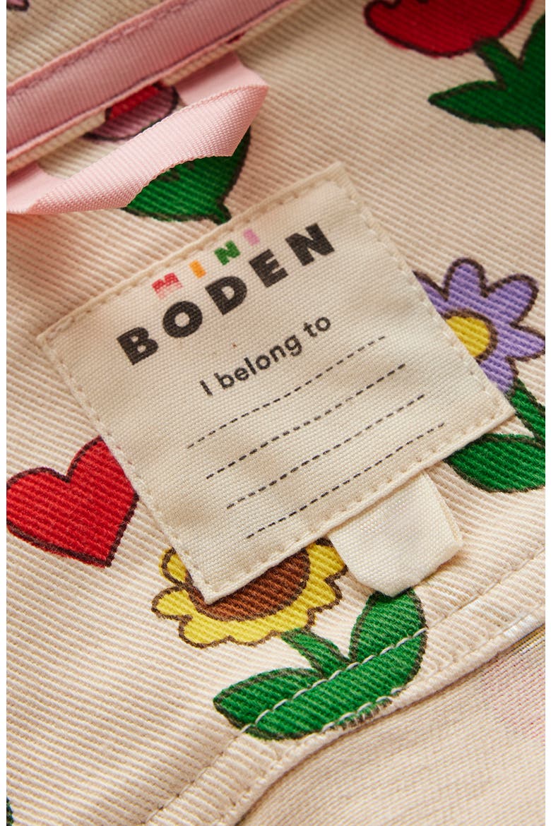 Kids' Floral Denim Jacket, Alternate, color, IVORY SUNFLOWER GARDEN