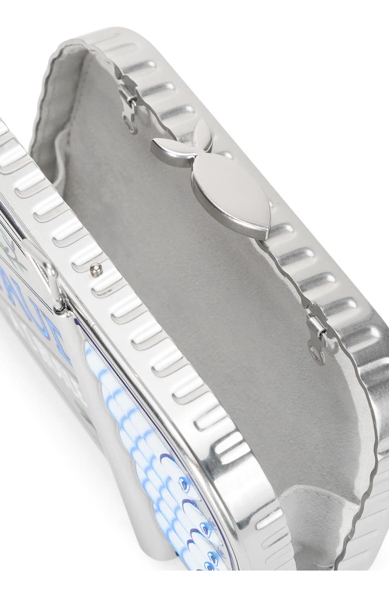 STAUD ines Tin Clutch, Alternate, color, Silver Multi