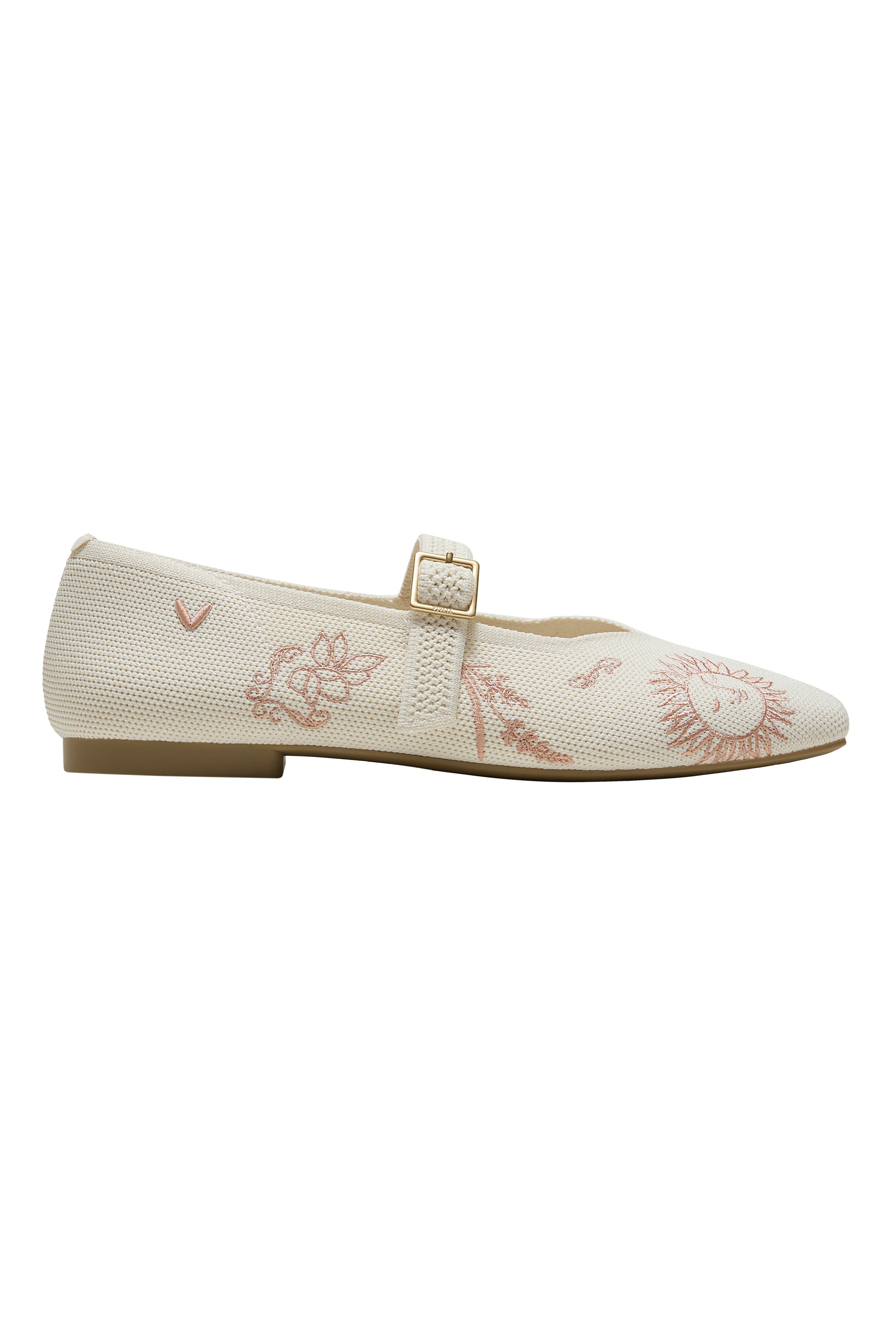 Healing Garden | Square-Toe Margot Mary Jane, Alternate, color, CREAM FRENCH FLORAL EMB