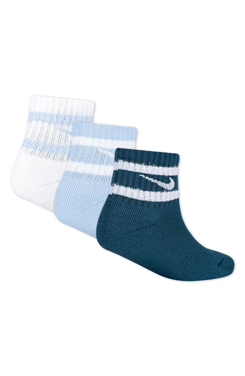 Nike Kids' Pack of 3 Quarter Socks, Alternate, color, Sail