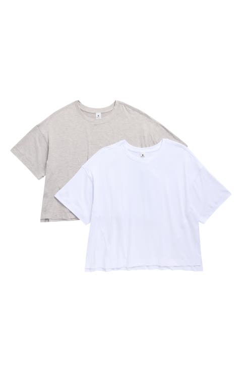Echo 2-Pack Supersoft High-Low Boxy T-Shirts