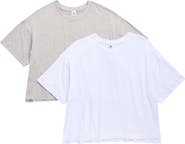 90 DEGREE BY REFLEX Echo 2-Pack Supersoft High-Low Boxy T-Shirts
