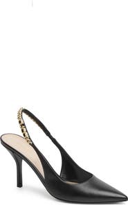 Gucci Signoria Pointed Toe Slingback Pump