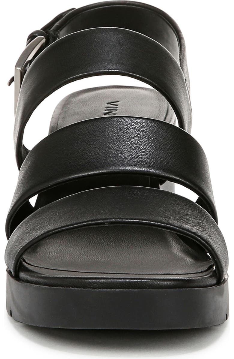 Vince Rochel Slingback Platform Wedge Sandal, Alternate, color, Black