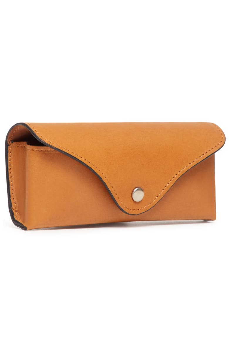 Salvino Leather Eyeglass Case, Alternate, color, Tan