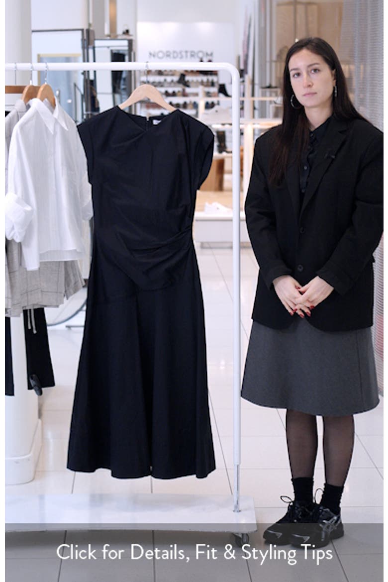 Lisette Stretch Cotton Midi Dress video