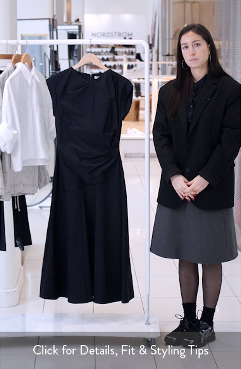 Lisette Stretch Cotton Midi Dress, sales video thumbnail