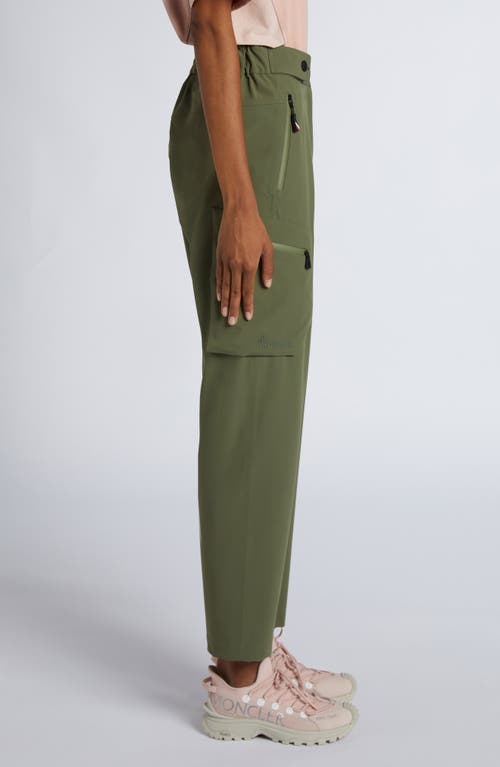 Shop Moncler Grenoble Day-namic Stretch Nylon Cargo Pants In Russian Olive