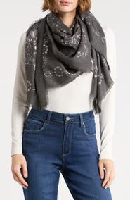 Vince Camuto Western Block Print Square Scarf