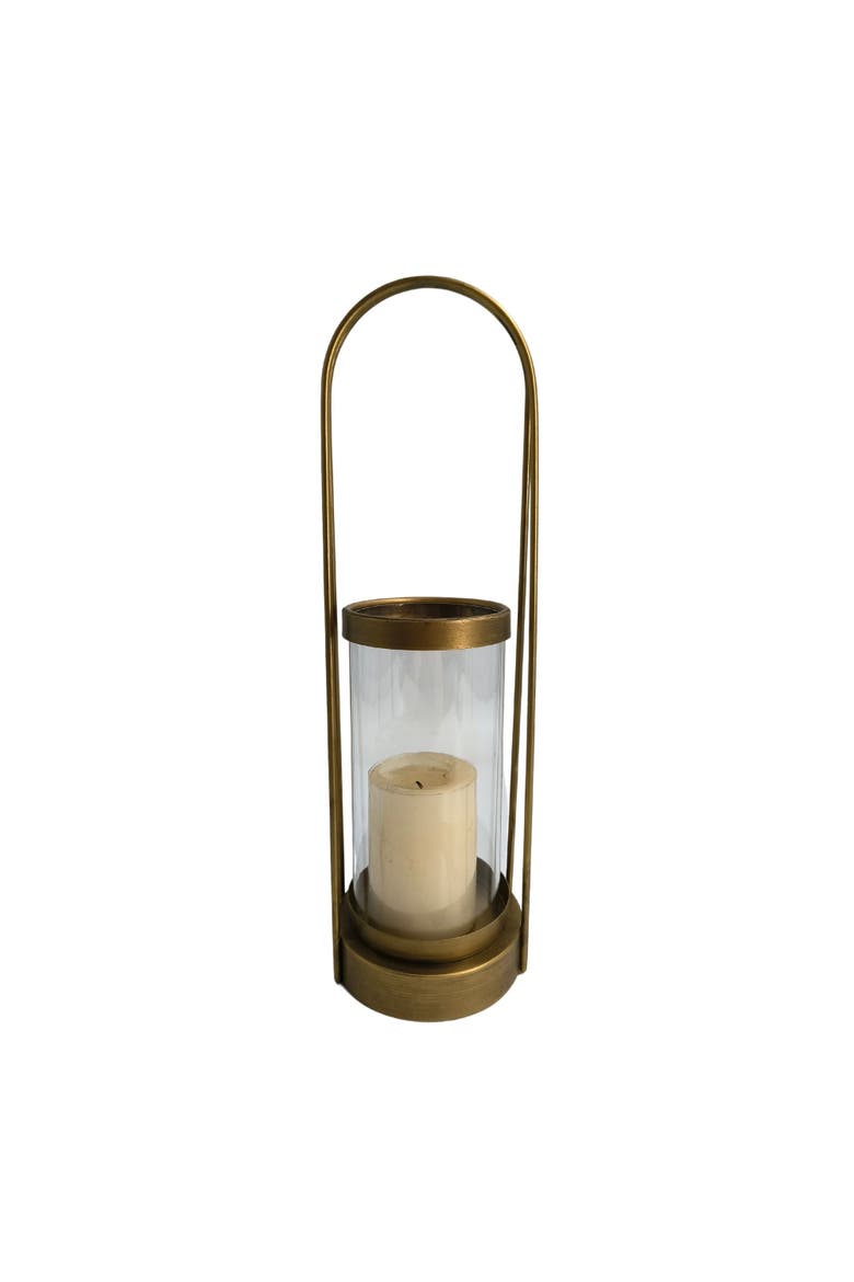 Cylinder Candle Holder, Main, color, Gold