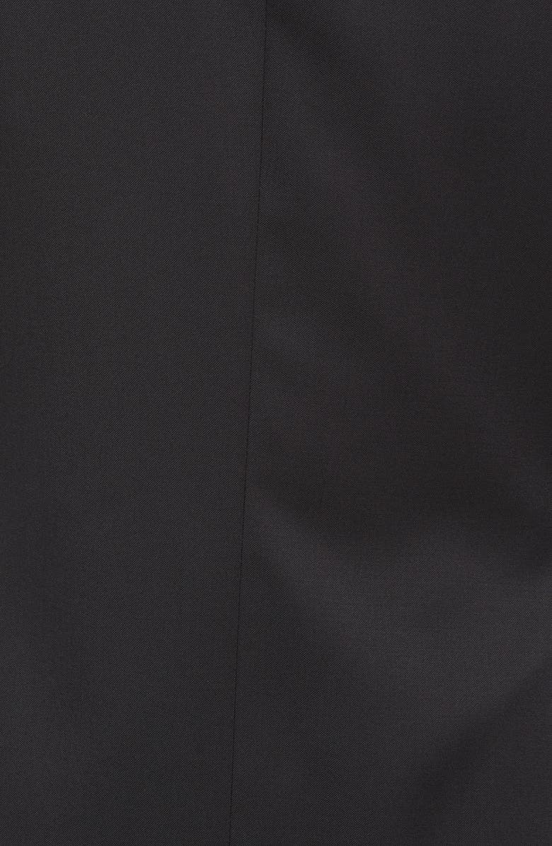 BOSS Slim Fit Solid Wool Suit Jacket, Alternate, color, Blk