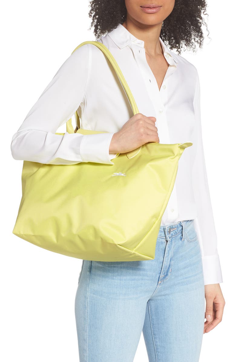 Longchamp Le Pliage Club Tote, Alternate, color, Yellow