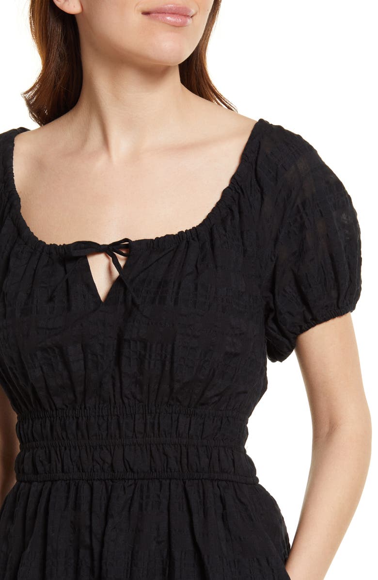 Madewell Check Seersucker Sophia Dress, Alternate, color,