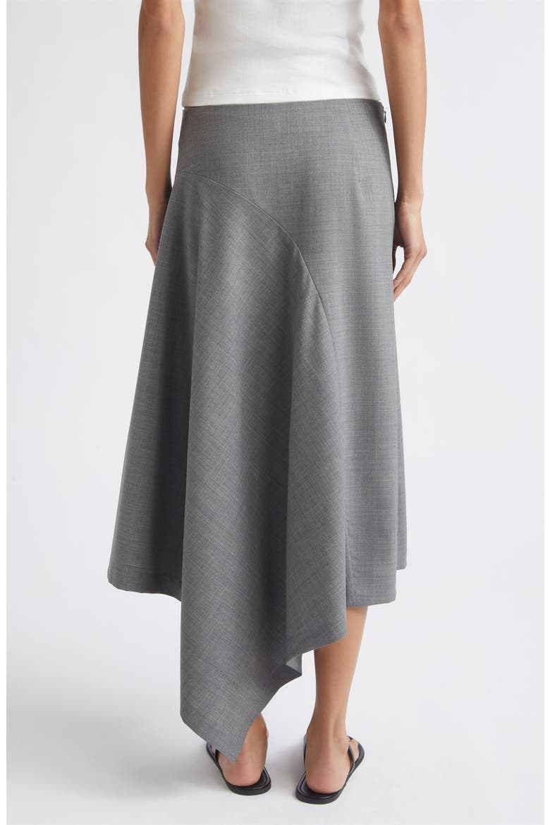 Asymmetric Wool Midi Skirt, Alternate, color, PUMICE