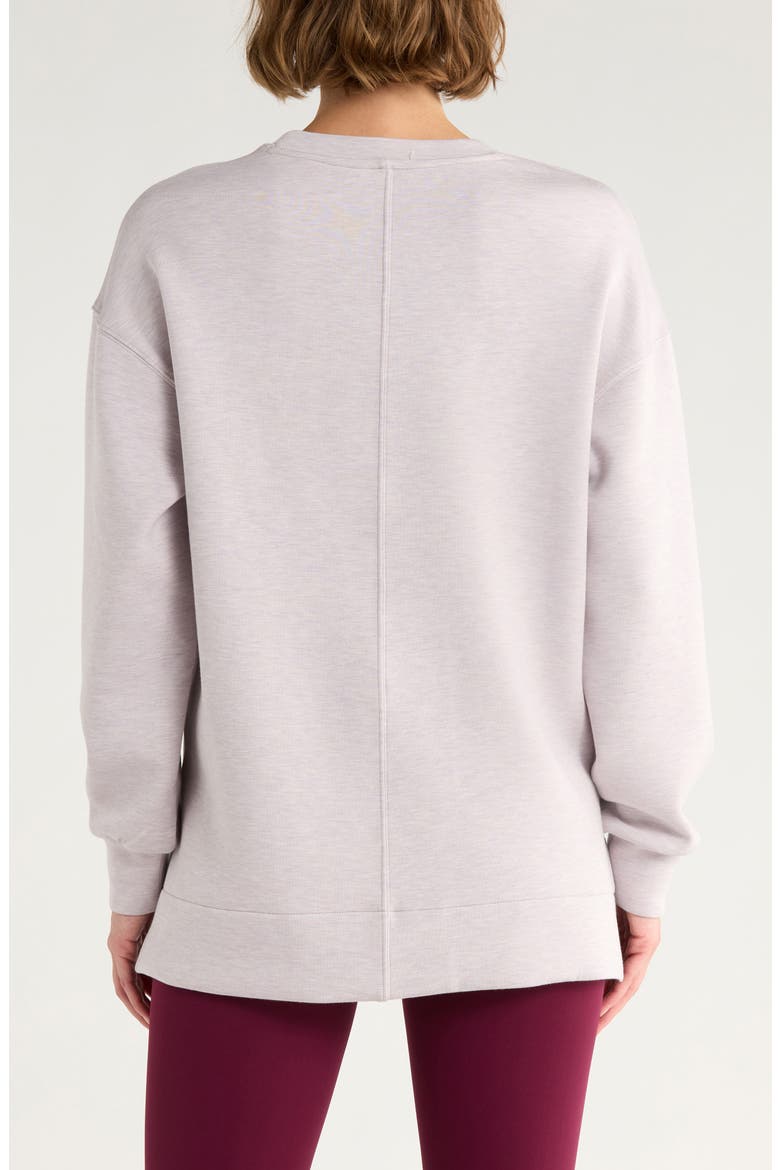 Air Essentials Brushed Crewneck Top, Alternate, color, LUNA HEATHER