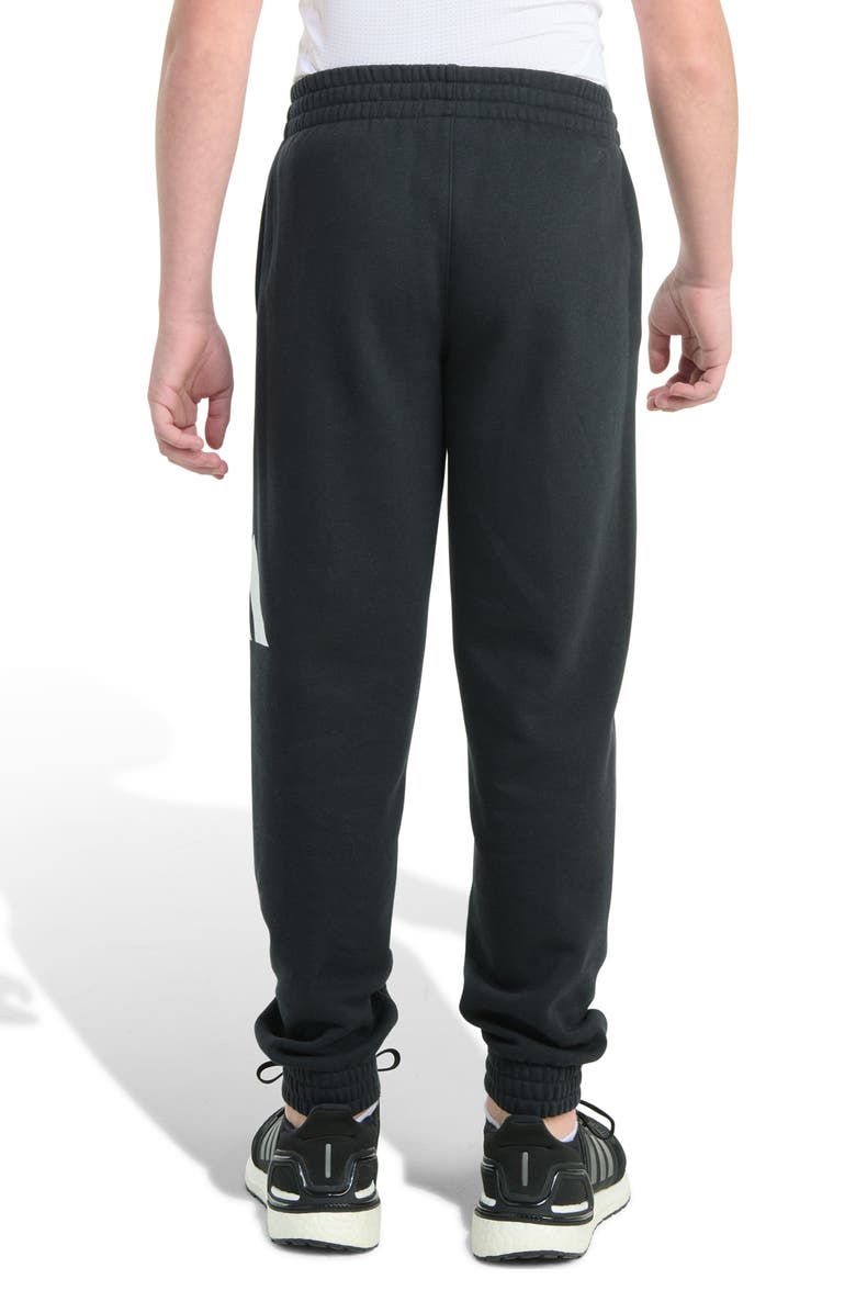 adidas Kids' Big Logo Fleece Joggers, Alternate, color, Black
