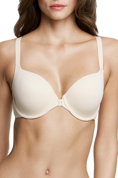 Dominique Intimates Talia Front Closure Racerback Seamless Everyday T-shirt Bra In Brown